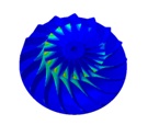 Mode Shape HI=8, 3027 Hz